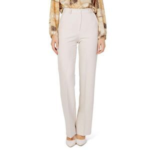 Hanny Deep Elastane Casual Pants Women Cream Jeans & Pants